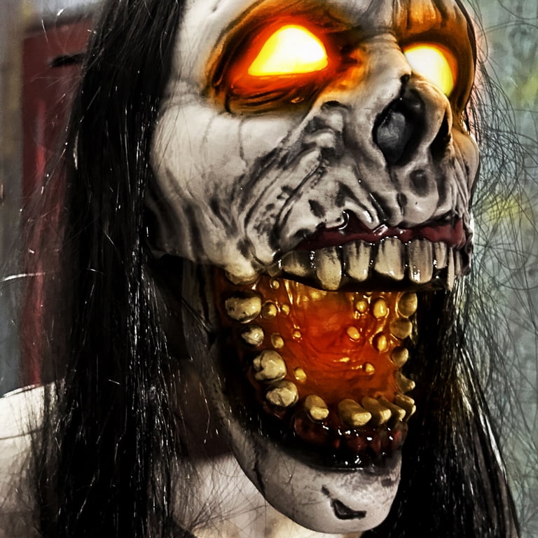 Haunted Hill Farm 5.9 ft Motion-Sensor Lurching Woman Halloween