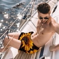 thumbnail image 2 of luoweisi Men's Beach Shorts Quick Dry Swim Trunks with Mesh Lining Sunflower M, 2 of 5