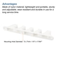 thumbnail image 4 of Uxcell 5 Position Chaise Adjustment Bracket Back Support Adjuster, White 2 Pack, 4 of 5