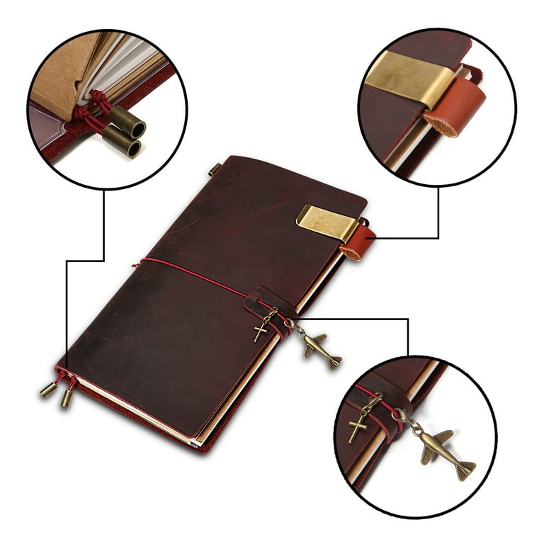 Lined Journal & Pen Gift Set—Red (FREE Engraving)