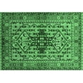 thumbnail image 1 of Ahgly Company Indoor Rectangle Oriental Emerald Green Industrial Area Rugs, 2' x 4', 1 of 4