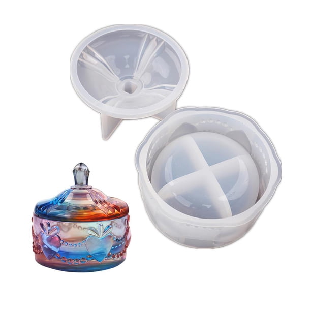 Almacenamiento De Silicona Fácil De Desmoldar Molde De Caja De Almacenamiento Molde De Caja De Joyería Reutilizable Molde De Contenedor De Joyería Fácil De Usar Para Decoración Del Hogar Artesanías Yuarrent HA020584-00