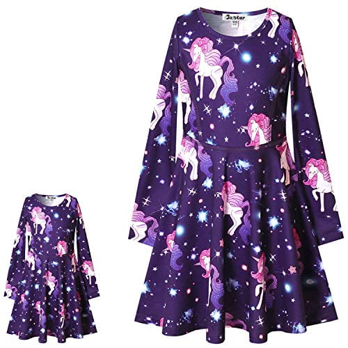 long sleeve unicorn dress