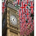 thumbnail image 3 of Ambesonne Union Jack Duvet Cover Sets, UK Flags, 2-Queen, Pale Coffee Red, 3 of 7