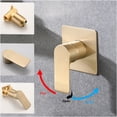 thumbnail image 4 of JERFIT Wall Mount Waterfall Tub Filler, Single Handle Brushed Gold Bathroom Faucet with Rough-in Valve, Modern High Flow Bath Sink Faucet, 4 of 7