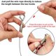 thumbnail image 3 of Paquete de 4 cables ajustables para colgar cuadros, soporta 50 libras de herrajes para colgar, cable de acero inoxidable de 2 m x 1,5 mm, 3 of 5