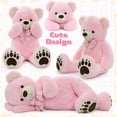 thumbnail image 3 of MaoGoLan 5ft Giant Teddy Bear Stuffed Animal Large Stuffed Bear With Bow Tie Bear Plush Toy, 3 of 10