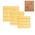 thumbnail image 1 of Envolturas de tela de cera de abejas Cubiertas reutilizables de lavado ecológico Tapas elásticas Abanopi 3 PCS, 1 of 7