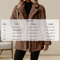 thumbnail image 3 of Enjoytime Fall Winter Fleece Jacket Women Notch Lapel Button Down Long Sleeve Coat Casual Warm Fuzzy Outerwear with Pocket, 3 of 7