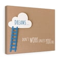 thumbnail image 1 of Inspirational Wall Art Dreams Don't Work Unless You Do Ladder Wall Art Motivational Motto Inspiring Prints Artwork Decor Ready to Hang Unframed, 1 of 7