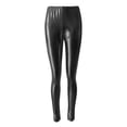 thumbnail image 4 of Intimates Women's Pure Color Stretch Slim Interest Bright Leather Leggings, 4 of 6