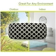 thumbnail image 3 of Indoor Outdoor Black Bamboo Round Bolster Decorative Throw Pillow 18.5 in L x 8 in W x 8 in H, 3 of 5