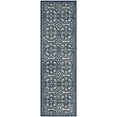 thumbnail image 2 of SAFAVIEH Cambridge Joseph Geometric Wool Runner Rug, Ivory/Navy, 2'6" x 12', 2 of 8