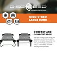 thumbnail image 2 of Disc-O-Bed Large Outdoor Convertible 2 Person Portable Camping Bunk Cots, Grey, 2 of 12