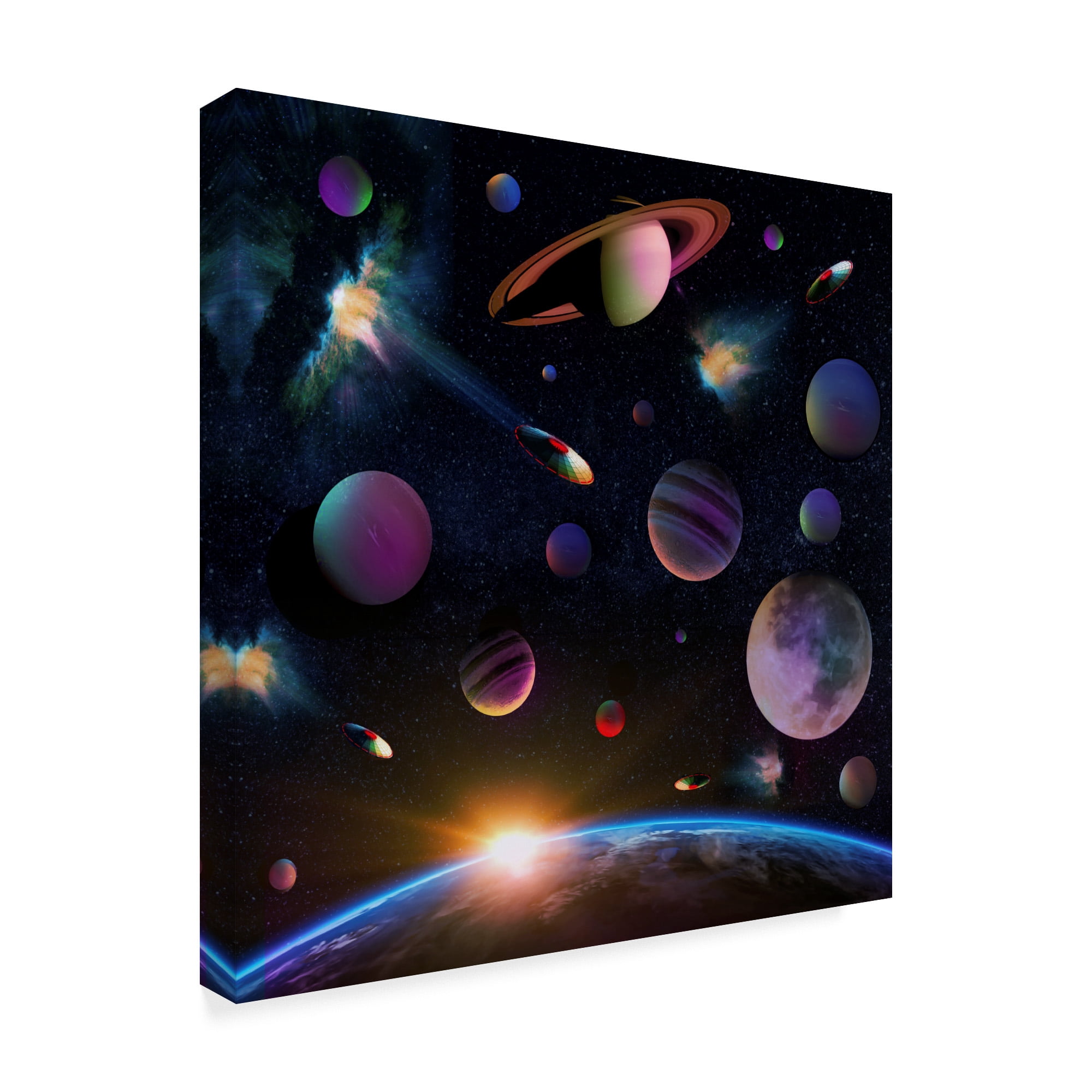 Trademark Fine Art 'The Universe' Canvas Art by ALI Chris