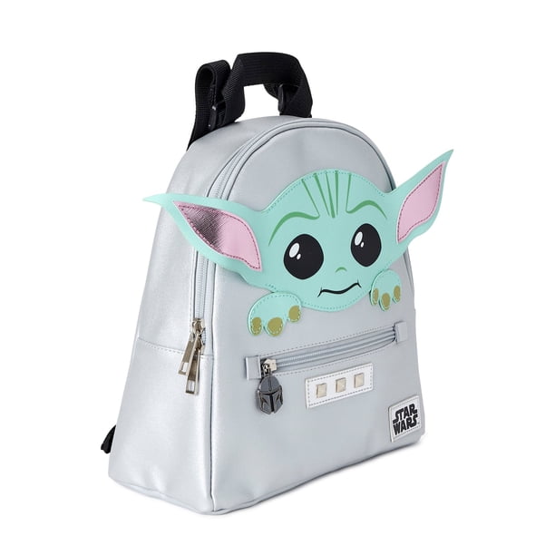 BIOWORLD STAR WARS BABY YODA/GROGU SILVER BACKPACK Amazon.com | Bioworld The Mandalorian Grogu Baby Yoda This  main image 4