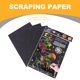 thumbnail image 4 of 2 paquetes de 10 piezas de papel de rascar deslumbrante para el arte Papel de dibujo para rascar ecológico Papeles de rascar creativos para bricolaje Papel de arte de graffiti para, 4 of 5