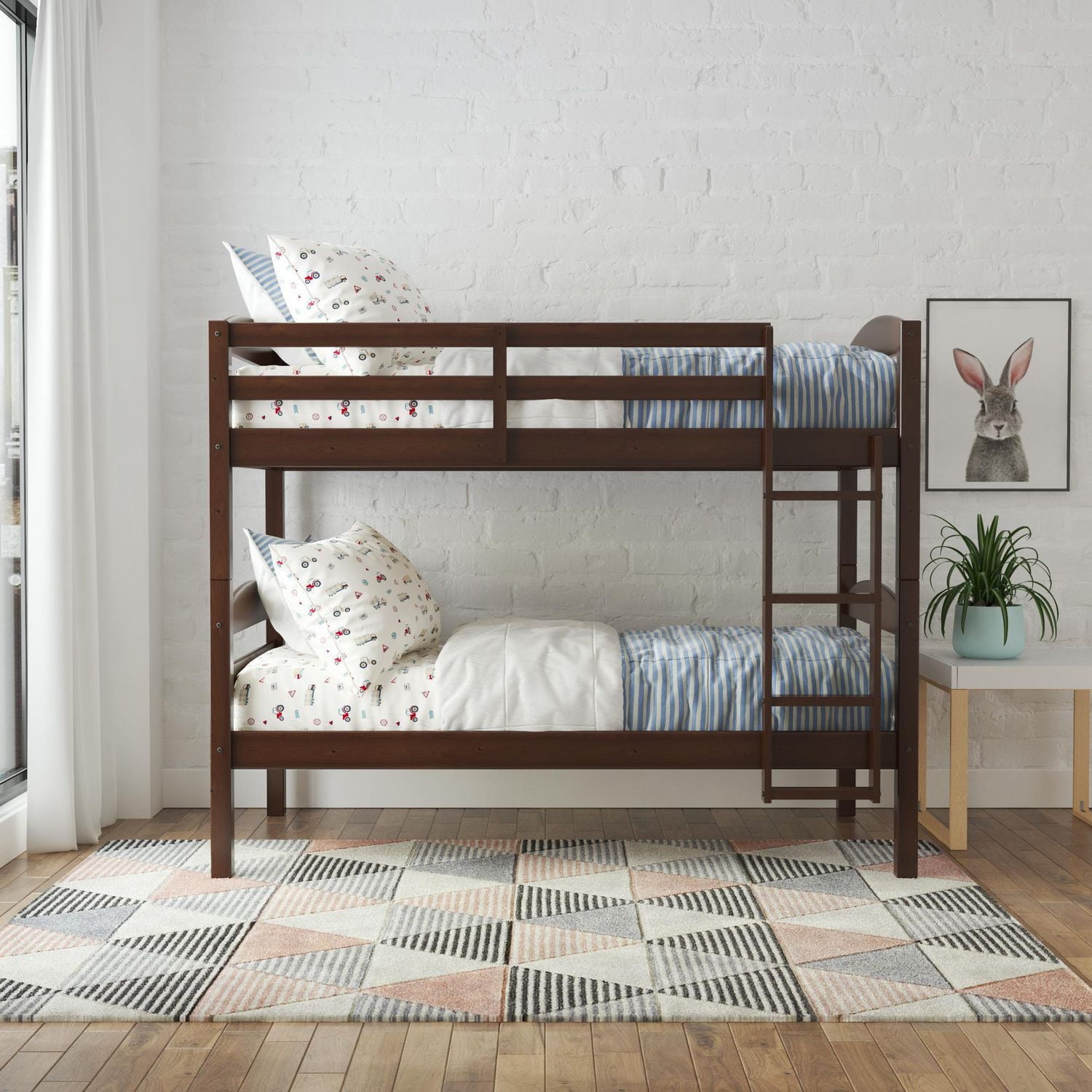 Better Homes & Gardens Leighton Wood Twin-Over-Twin Bunk Bed