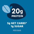 thumbnail image 5 of Chocolate Chip Dough Cookie Protein Bars, 21g Protein, 1g Sugar, 4g Net Carb, Gluten Free, Keto Friendy, 12 Count, 5 of 5