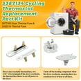 thumbnail image 3 of Dryer Thermostat Thermal Fuse Kit for whirlpool Replacement Part 3392519 3387134, 3 of 7