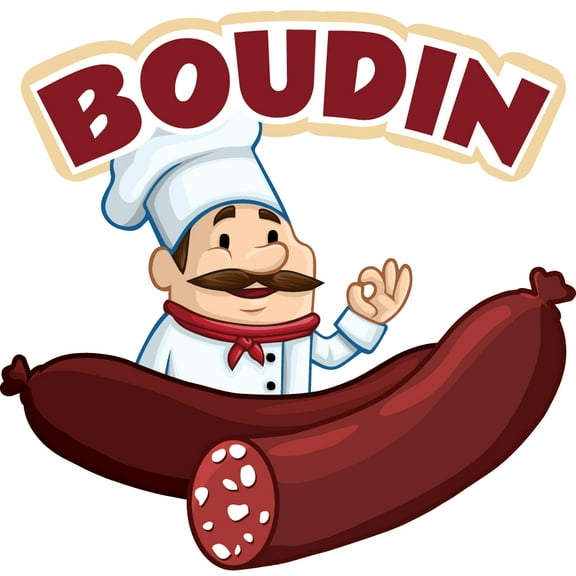 BOUDIN 12" Concession Decal sign cart trailer stand sticker equipment