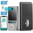 thumbnail image 1 of Devo Smart Lock, Cerradura de puerta con código, Cerradura de puerta de entrada sin llave, Cerraduras inteligentes para puerta de entrada, Cerradura de cerrojo inteligente con aplicación remota, tecla, 1 of 5