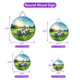 thumbnail image 5 of Happy Retirement with Pitbull Enjoy Life Rest Time Round Wood Sign Terrier Dog Lover Hanging Wall Home Decor - 02027, 5 of 5