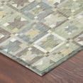 thumbnail image 3 of Addison Rugs Chantille Indoor/Outdoor Transitional Patchwork Celery Machine Washable Round Rug, 8' x 8', 3 of 8