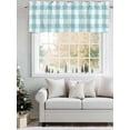thumbnail image 5 of Valances for Windows Rustic Farmhouse Rod Pocket Cafe Window Treatments Valance Curtains for Kitchen Bathroom Laundry Basement Windows 54"x18", 5 of 9
