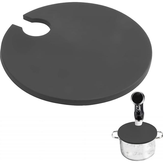 Tapa para cocinar al vacío y al vacío Cocina al vacío y al vacío con capacidad para hasta 10.5" Pot, previene la evaporación del agua y retiene el sabor para Stock gris