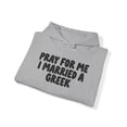 thumbnail image 4 of Greek Greece Wedding Wife Husband Hoodie, Gifts, Hooded Sweatshirt, 4 of 4