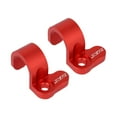thumbnail image 3 of 2 abrazaderas resistentes para manguera de freno para motocicletas XR250 XR400 y la mayoría de . Rojo, 3 of 8