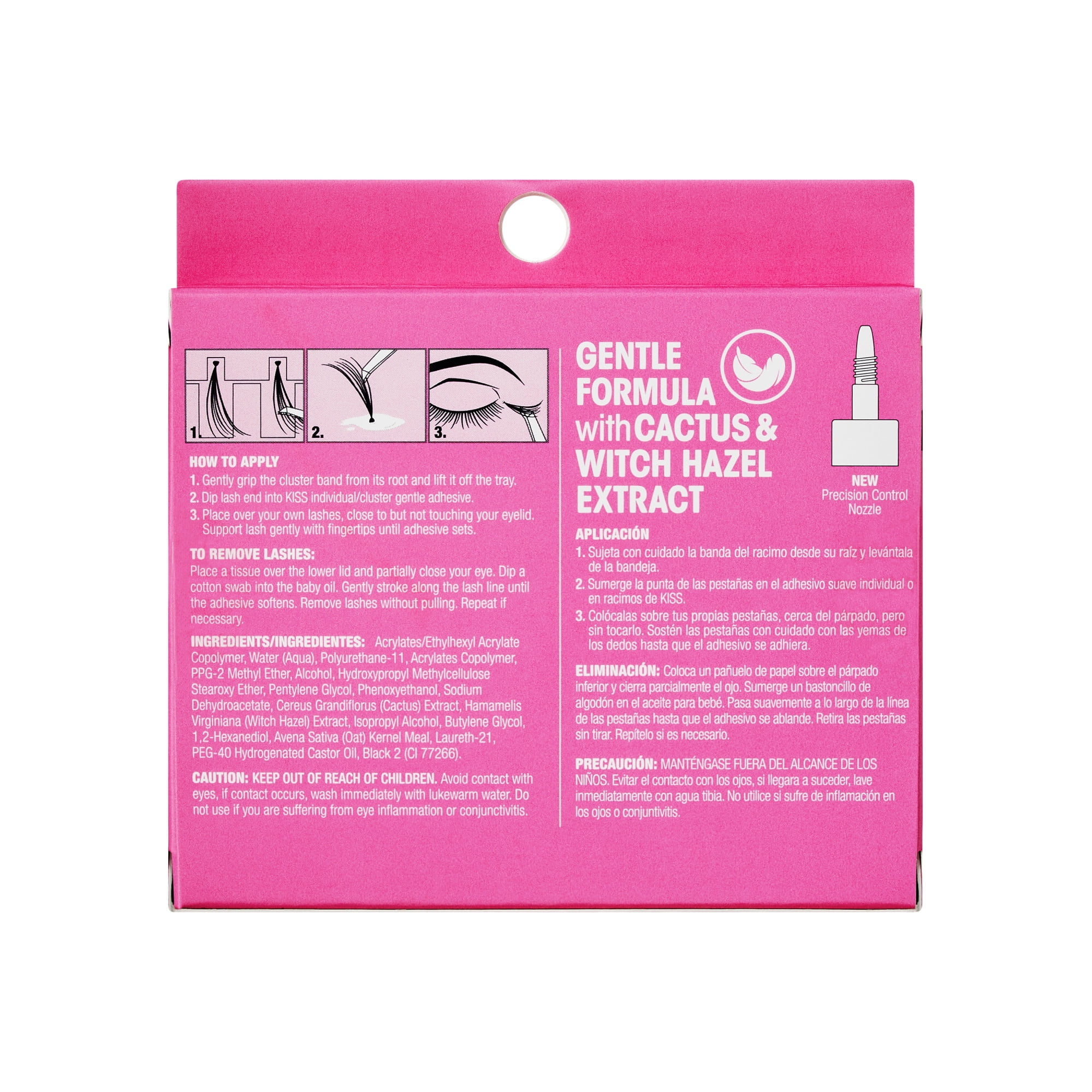 Kiss SuperStick Individual Lash Cluster Liquid False Eyelash Adhesive, Net Wt. 6.5g - Black