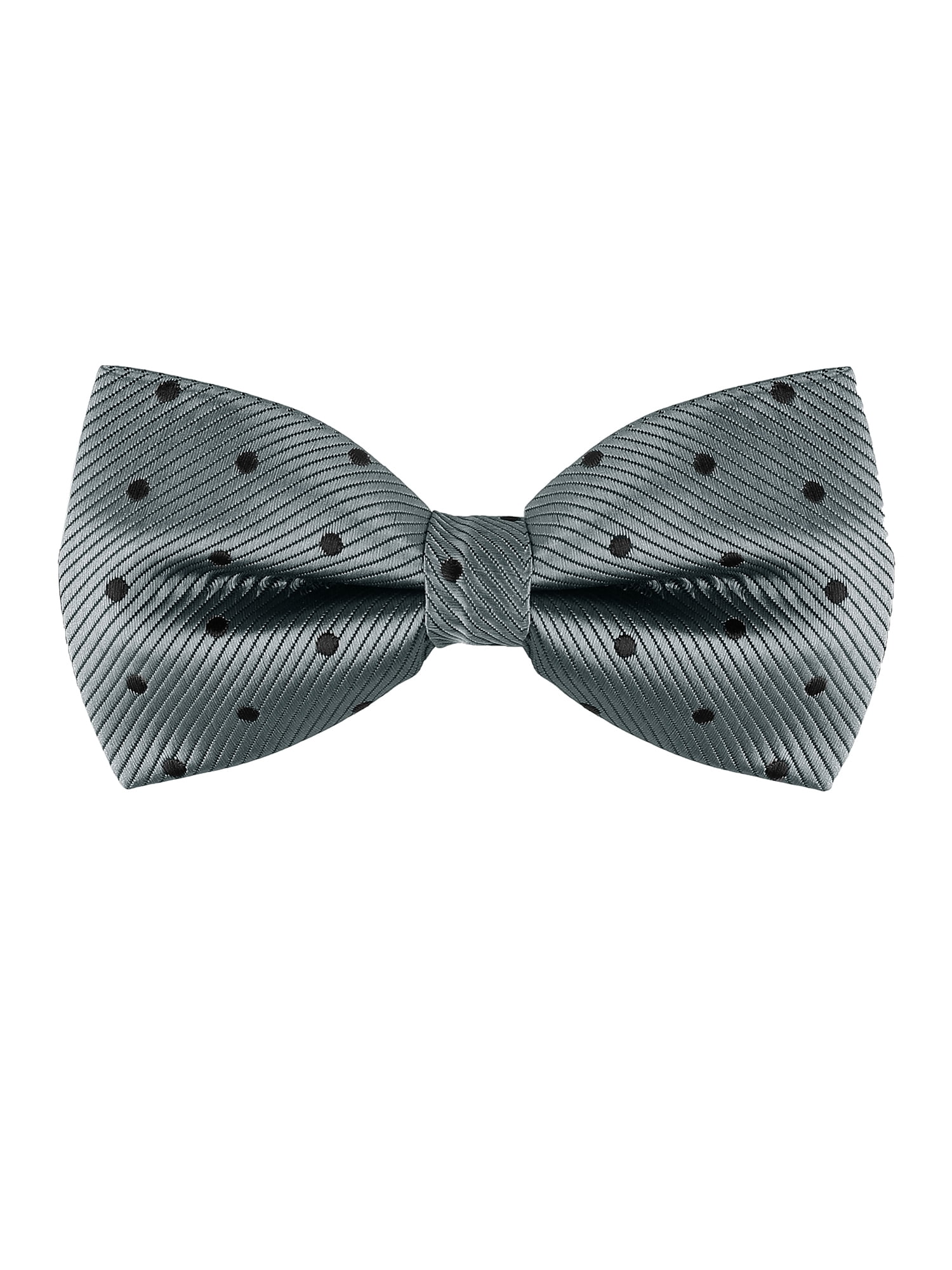 Men's Classic Elegant Striped Navy Blue Pre-Tied Fashionable Formal Bow Tie 