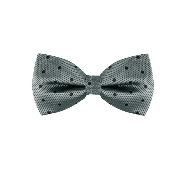 CORBATA DE LUCES PARA EL DÍA DEL PADRE HOMBRES CON PUNTOS POLKA CORBATA PREATADA PARA BODA NEGOCIOS GRIS