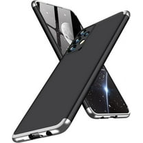Compatible with Samsung Galaxy A23 5G Case Slim Shockproof Hard PC Military Grade Silicone Case Anti-Scratch Full Body Protective Slim Phone Case for Samsung Galaxy A23 5G.3 in 1 Silver