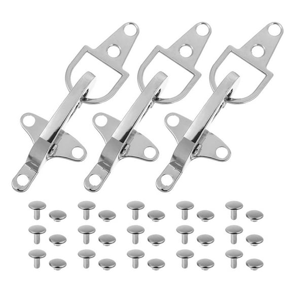 Raindrops 3 Sets Sew on Toggle Closures Metal Cloak Clasp Fasteners Sewing Snap Toggle Buttons Coats Buckle Clips Jacket Buckle Replacement Toggle Buckles for DIY Crafts Silver