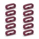 thumbnail image 1 of 10pcs Silicone Fastener Ring 18mm 20mm 22mm Wristband Keeper Strap Retainer), 1 of 5