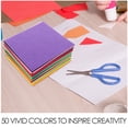 thumbnail image 3 of HONMEET Soft Quilting Squares Assorted Color Nonwoven Felt Pieces for Diy Crafts and Home Decor 50 Pcs, 3 of 6