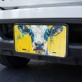 crazy cow Delicate picture Plate Cover, Decorative Aluminum Novelty