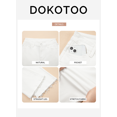 thumbnail image 4 of DOKOTOO Women's High Waisted Jeans Stretchy Comfort Fit Flared & Straight Leg Trendy Raw Hem Loose Fit 90s Retro (Plus Size Available), 4 of 9