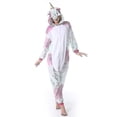 thumbnail image 2 of Mono de manga larga de tigre para hombre y mujer, pijama de franela cálido con Panda, pijamas de animales para adultos, monos, 2 of 4