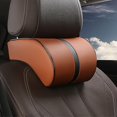 thumbnail image 1 of Car Seat Headrest Travel Rest Neck Pillow Pu Leather Auto Car Neck Pillow Memory Foam Pillows Neck Rest Seat Headrest Cushion, 1 of 4