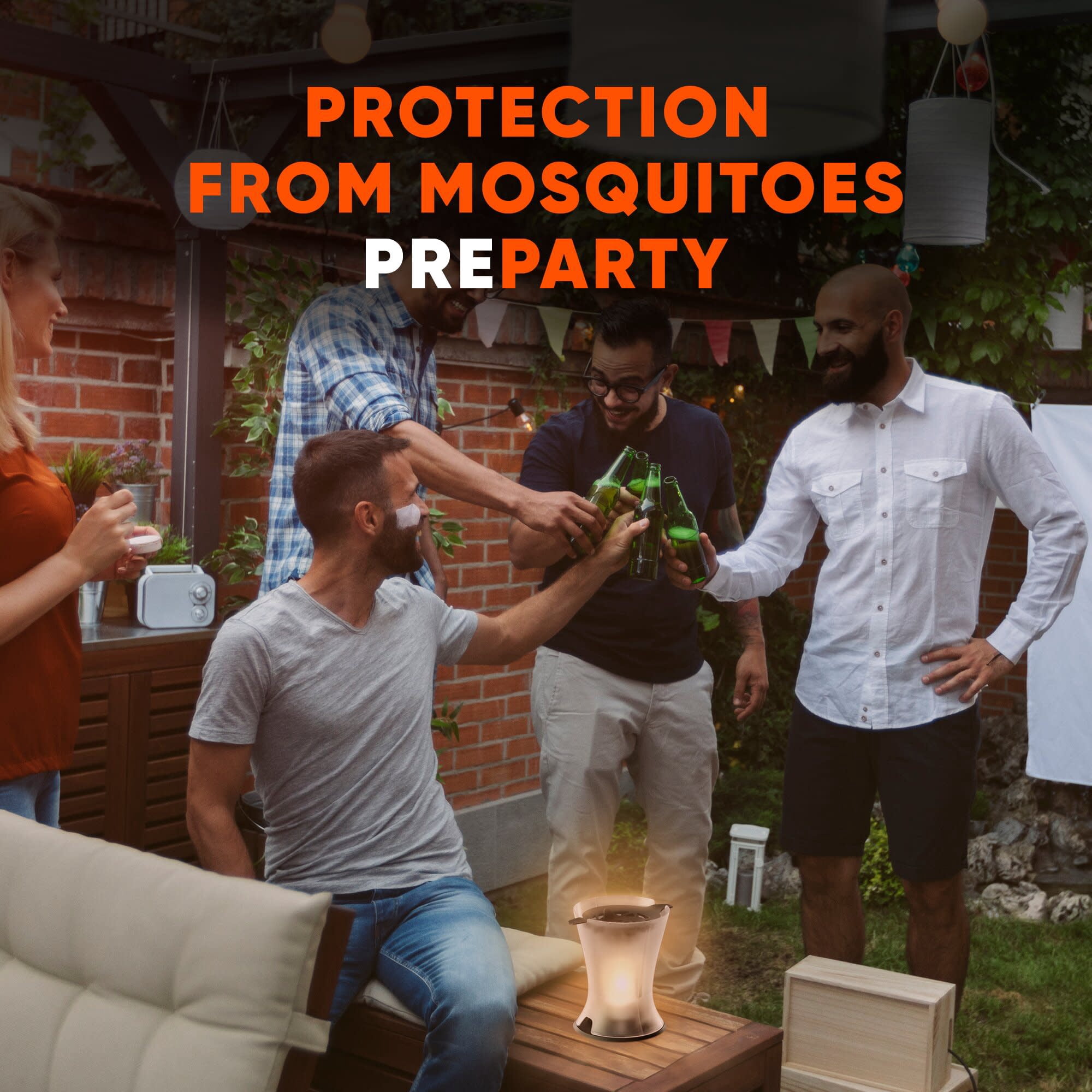 OFF! Mosquito Repellent Lamp & Caddy, Backyard Bug Deterrent Impa Counting 100 Square Feet