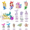 thumbnail image 3 of 32 Pieces Mermaid Cake Topper, Doll Decoration for Ocean-Themed Birthday Party Supplies - Glitter Cake Decorations for Girls and Children, 3 of 7