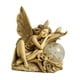 thumbnail image 4 of Estatua solar para jardín, luz, adorno para césped, decoración de patio, figura de resina coleccionable, elfo Amarillo, 4 of 9