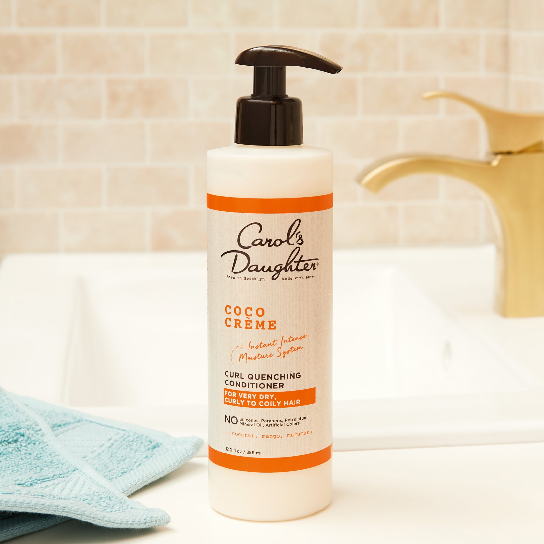 Carol's Daughter Cocoa Creme Moisturizing Deep Conditioner for All Hair Types, Coconut Oil, 12 fl oz
