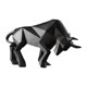 thumbnail image 1 of Estatua de toro, adorno artístico, artesanía, escultura de resina moderna, estatua de animal para gabinete Negro, 1 of 9