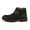 Black/Nubuck, variant on Elegante Men's Siena Leather Ankle Boots