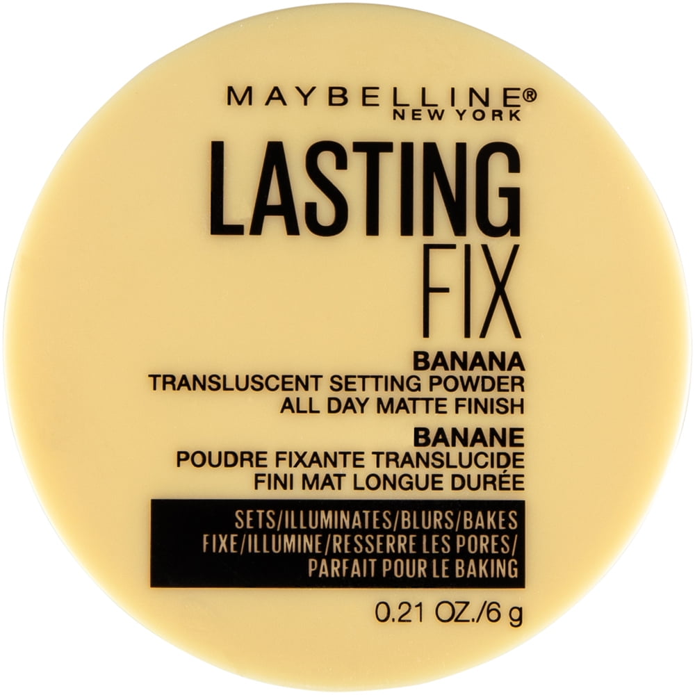 gouden hervorming Laboratorium Maybelline Lasting Fix Banana Powder, Loose Setting Powder Makeup, Banana,  0.21 oz. - Walmart.com